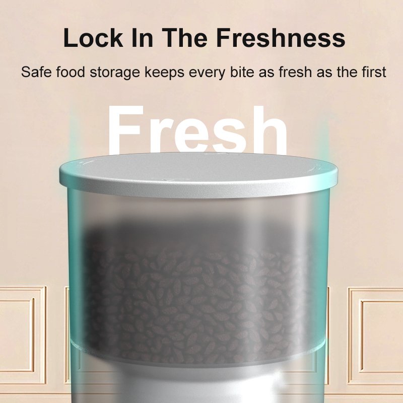 Auto Wifi Tuya Smart Pet Feeder Dog Cat Food Dispenser Stainless Steel Double Food Bowl