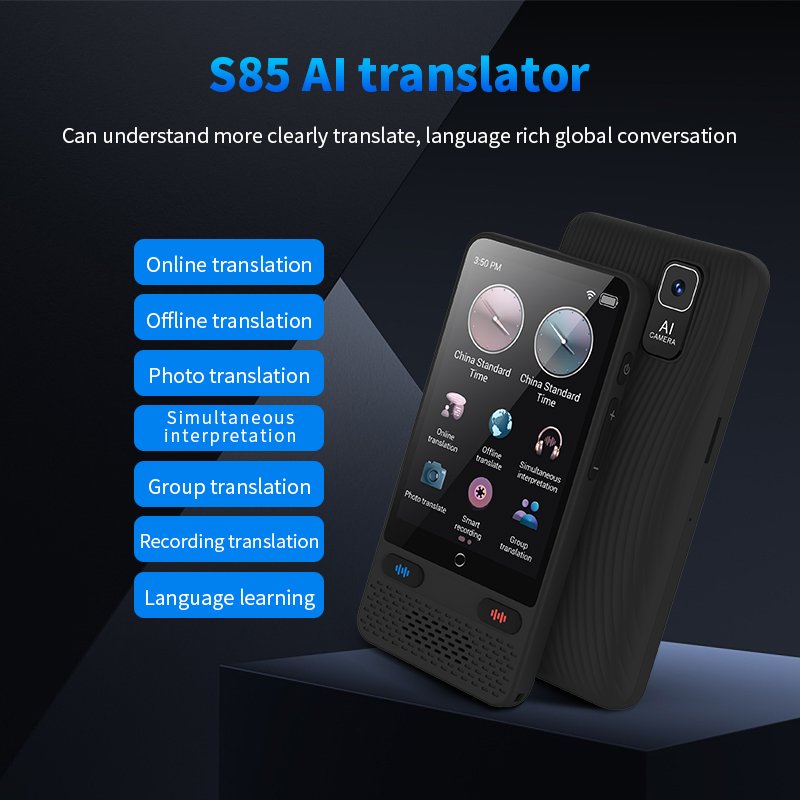 2024 Latest Online Offline 138 Language Voice Translater Real Time Two Way Portable Ai Traductor De Idiomas Voice Translator