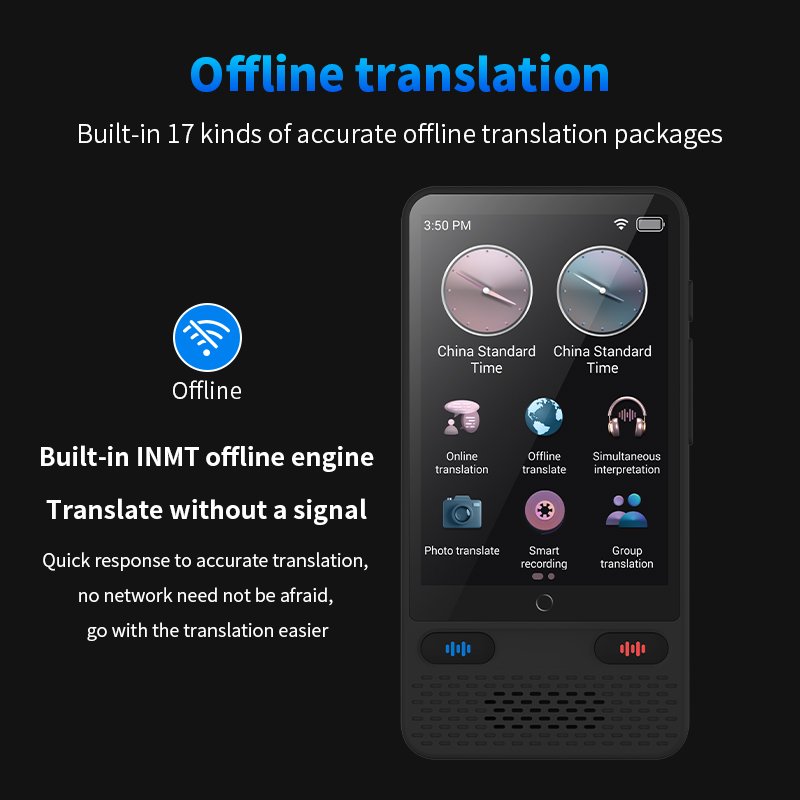 2024 Latest Online Offline 138 Language Voice Translater Real Time Two Way Portable Ai Traductor De Idiomas Voice Translator