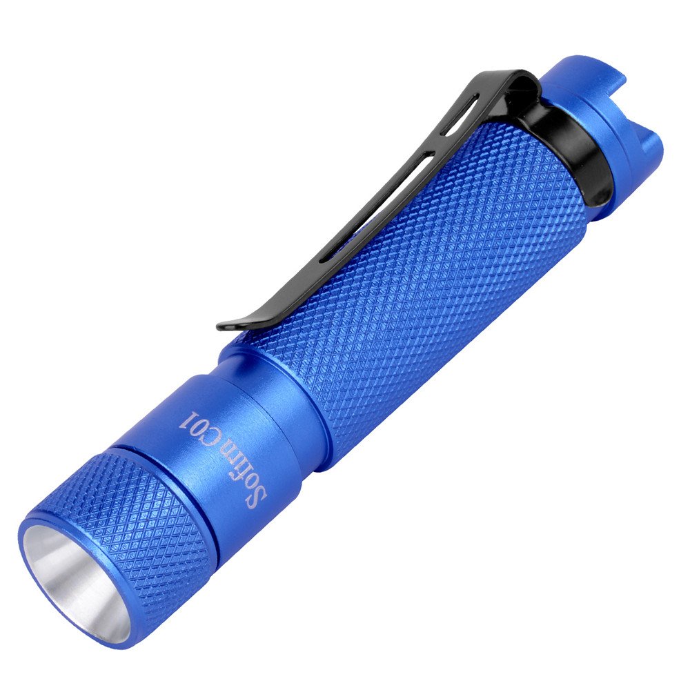 Sofrin Aluminum Alloy Led Flashlight Keychain1.5V AAA Battery