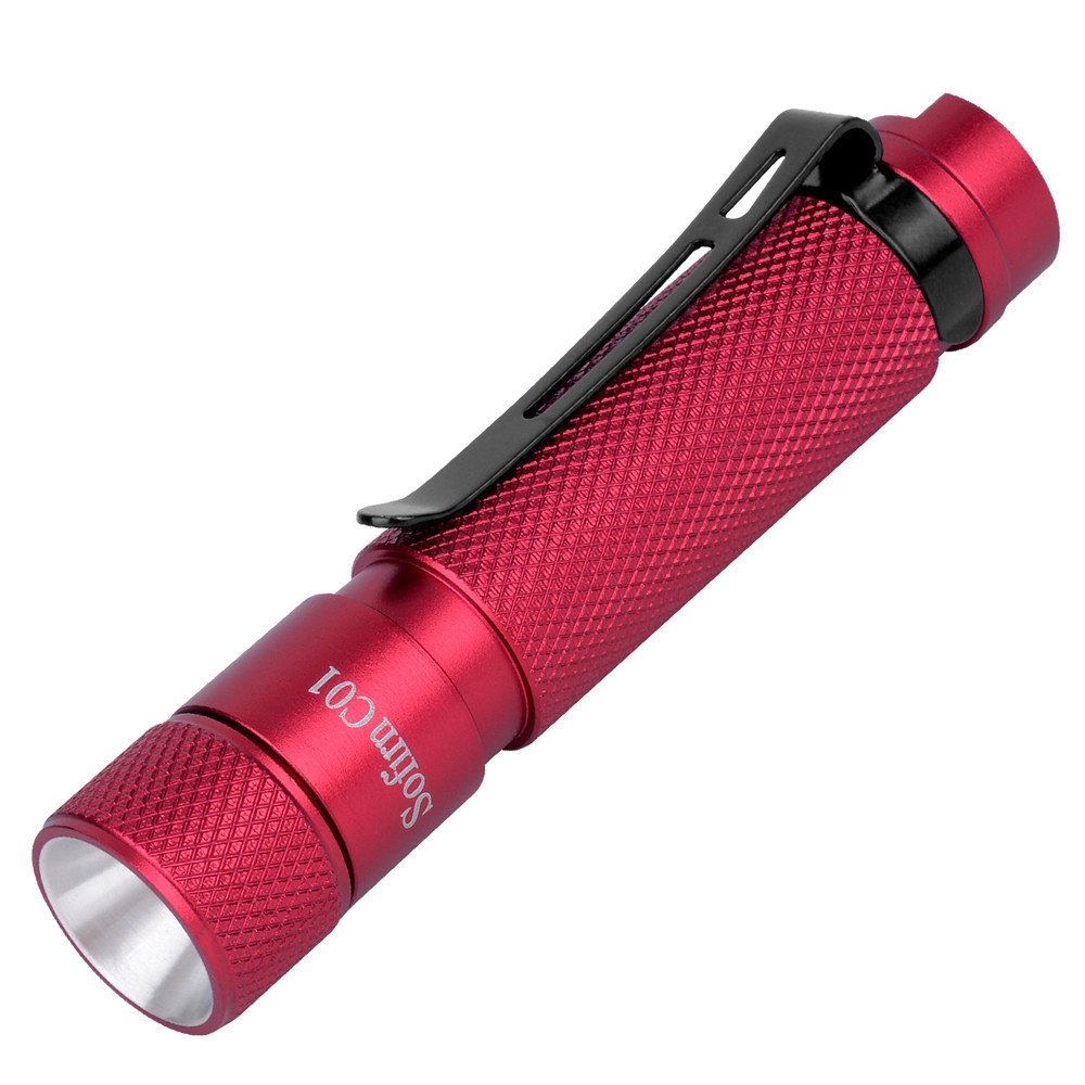 Sofrin Aluminum Alloy Led Flashlight Keychain1.5V AAA Battery