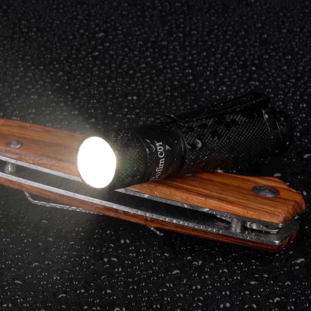 Sofrin Aluminum Alloy Led Flashlight Keychain1.5V AAA Battery