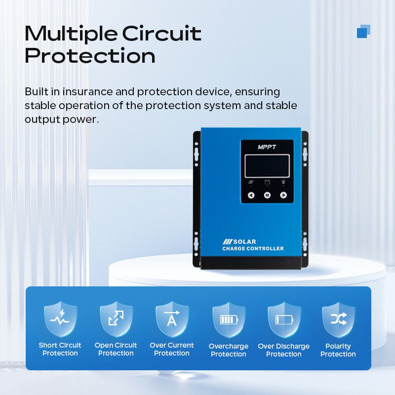 MPPT 100A Solardance Solar Charge Controller High Input Voltage AUTO 12V 24V 48V Mppt for Lithium Battery