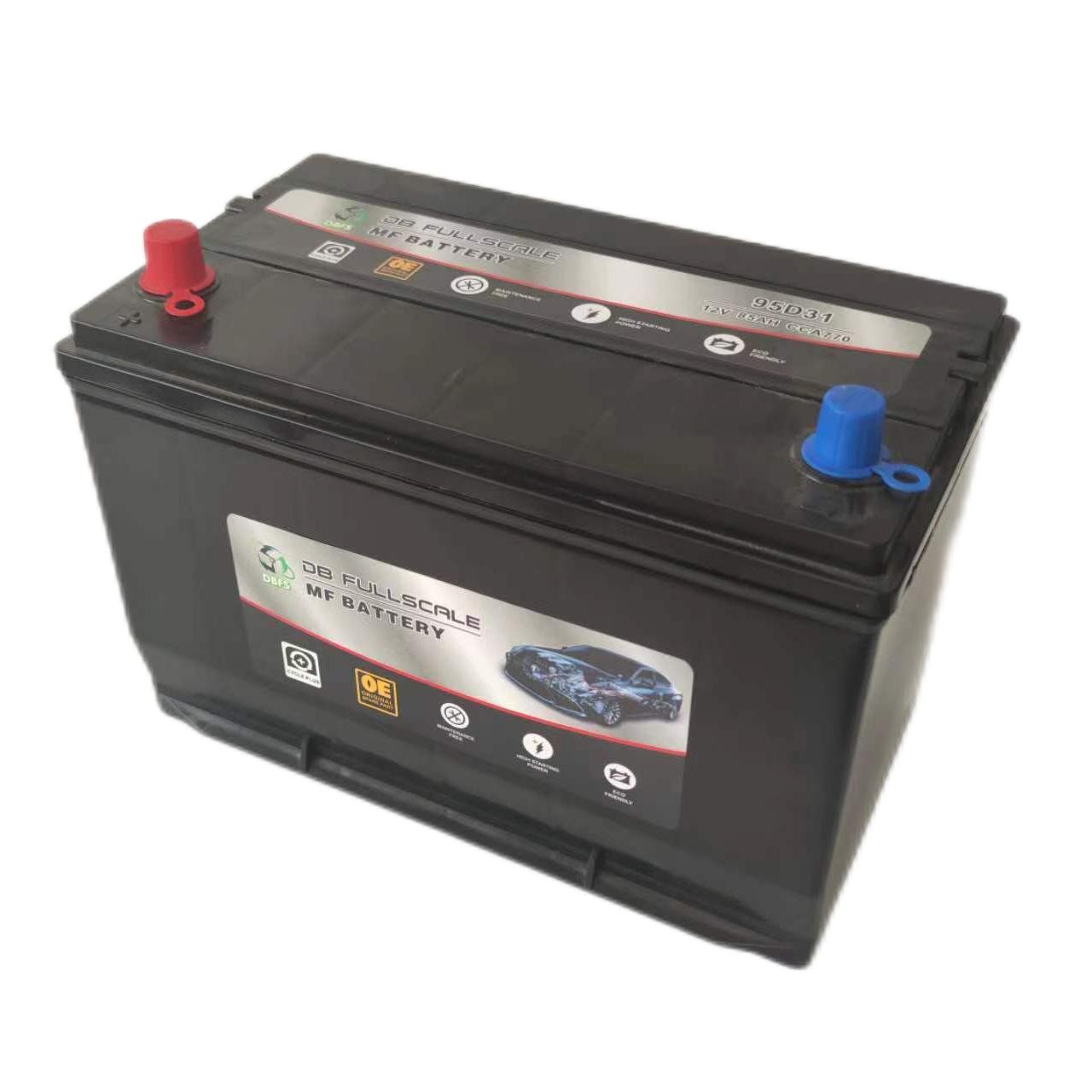 12 V 100amp 90ah 95 Ah Korean Brands Calcium Agm Batteries Per Maintenance Free Auto Car Battery