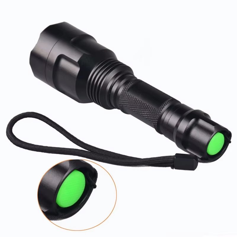 C8 Red Hunting Flashlight Light Powerful Max Night Torch Red Flashlight 625NM High Quality Use 18650 Battery With Charger