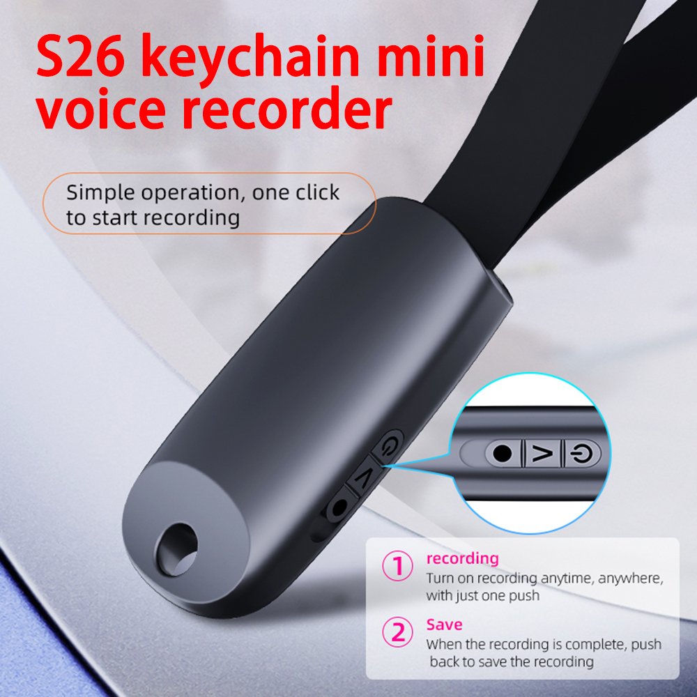 S26 Portable Mini Audio Sound Recorder USB Digital Voice Recorders