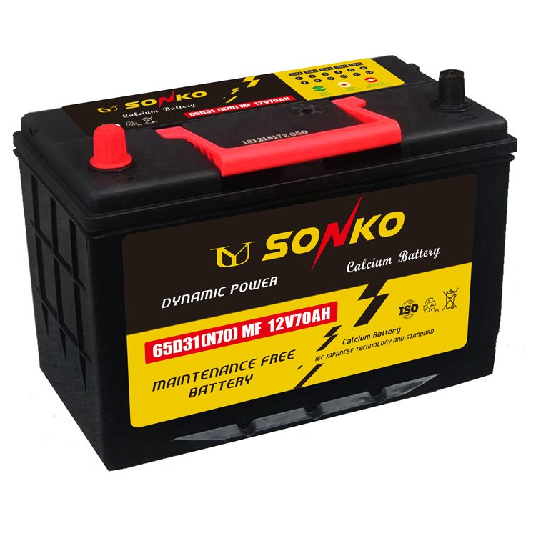 Japanese Tech MF70 China Car Starting Battery 12V 70AH SMF Battery for Automotive Starter