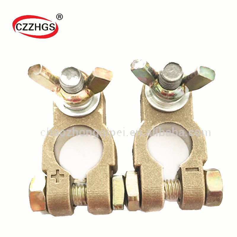 Car Pure Brass Battery Terminal Clamp with Screw