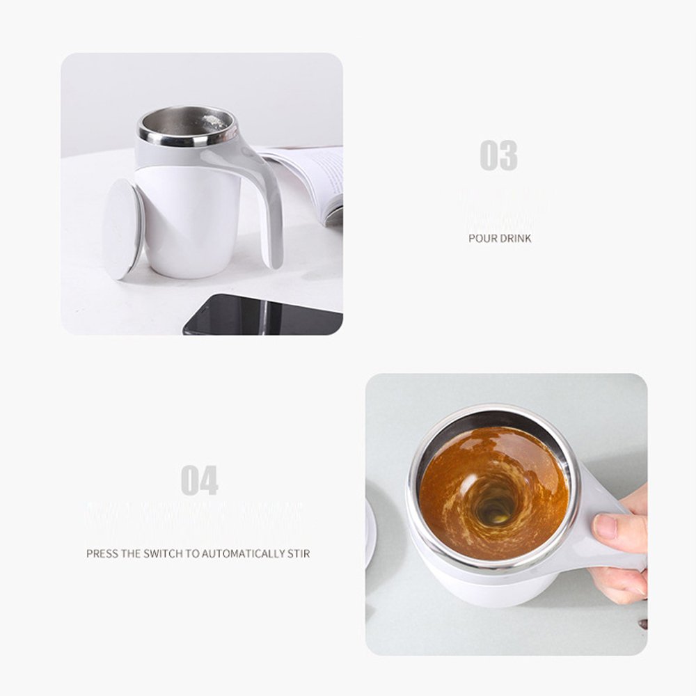 Automatic Self-stirring Coffee Cup Resistant Electric Self Stirring Mug Auto Mixing Coffee Cup