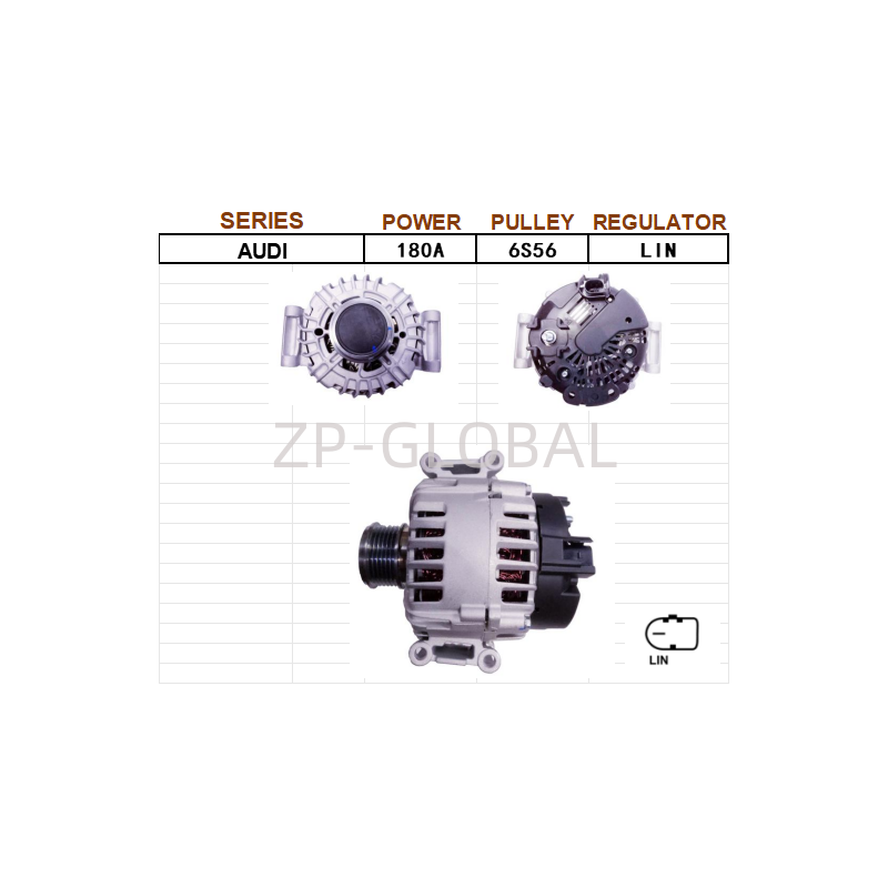 New Car Types Alternator Car Parts 06H903017D for Audi A4/A6 2.0T