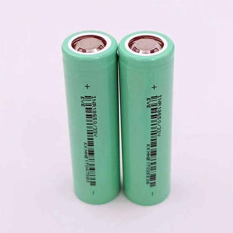 33V 18650 3300mAh 3.6V 10A Flat Top Rechargeable 3.7V Lithium Battery Cell Ideal for Battery Packs