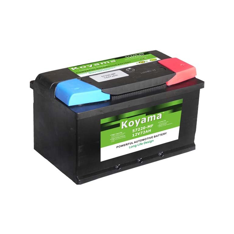 Top Quality KOYAMA Car Battery Auto Battery 72ah 12V DIN57220-MF