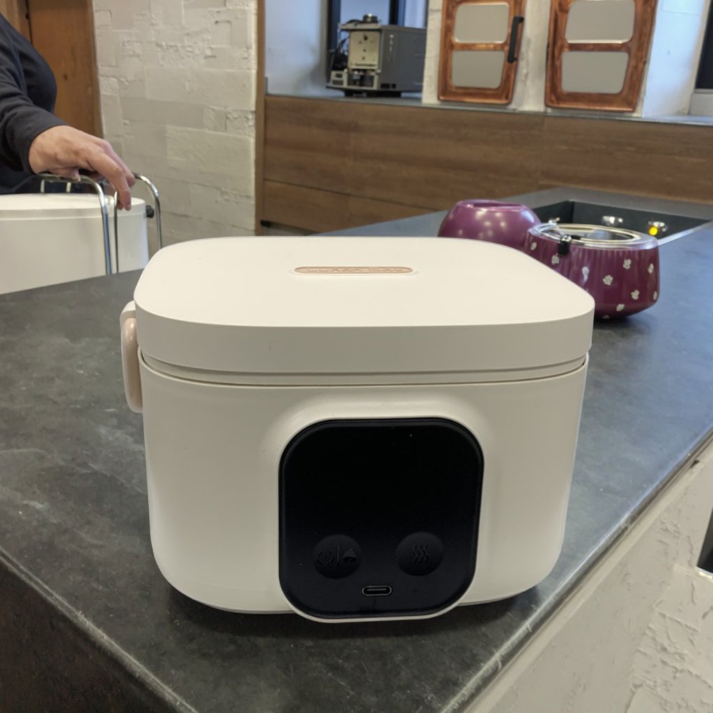 2025 OEM One-Touch Auto Electric Lunch Box Portable Smart USB Heated Container for Baby Car Home Outdoor Use with Battery Power