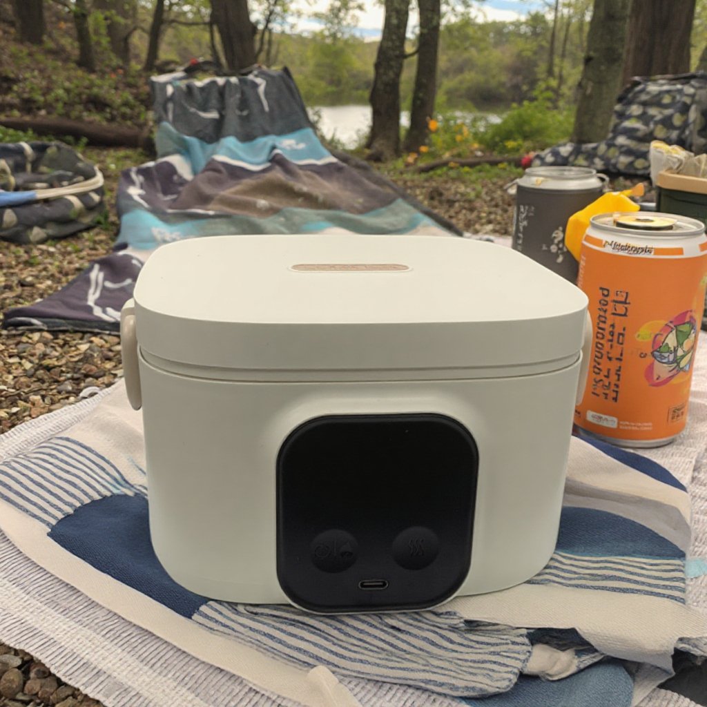 2025 OEM One-Touch Auto Electric Lunch Box Portable Smart USB Heated Container for Baby Car Home Outdoor Use with Battery Power
