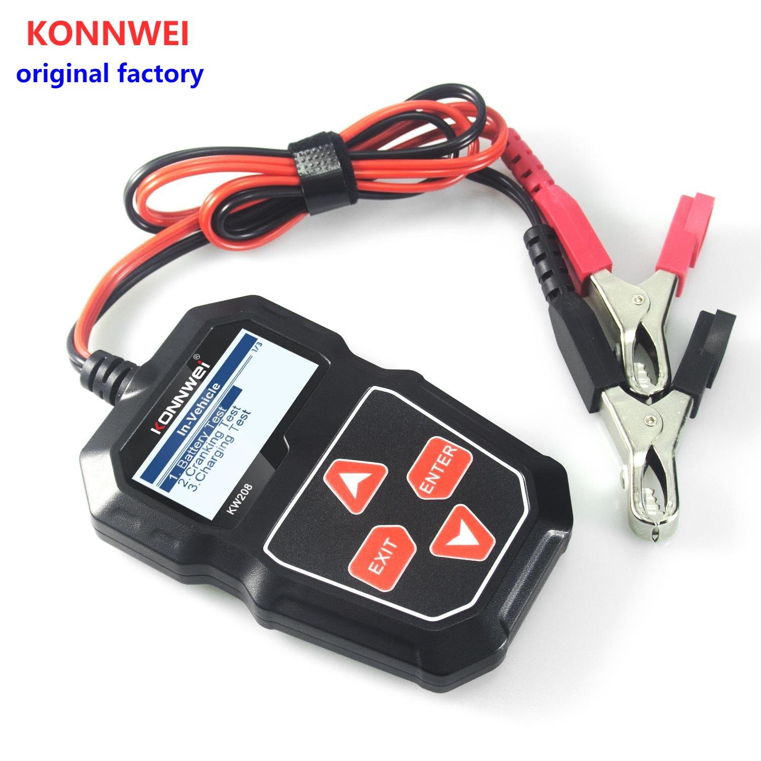 KONNWEI Kw208 Automotive Car Battery Alternator Internal Resistance Analyzer Battery Tester for Battery Shops