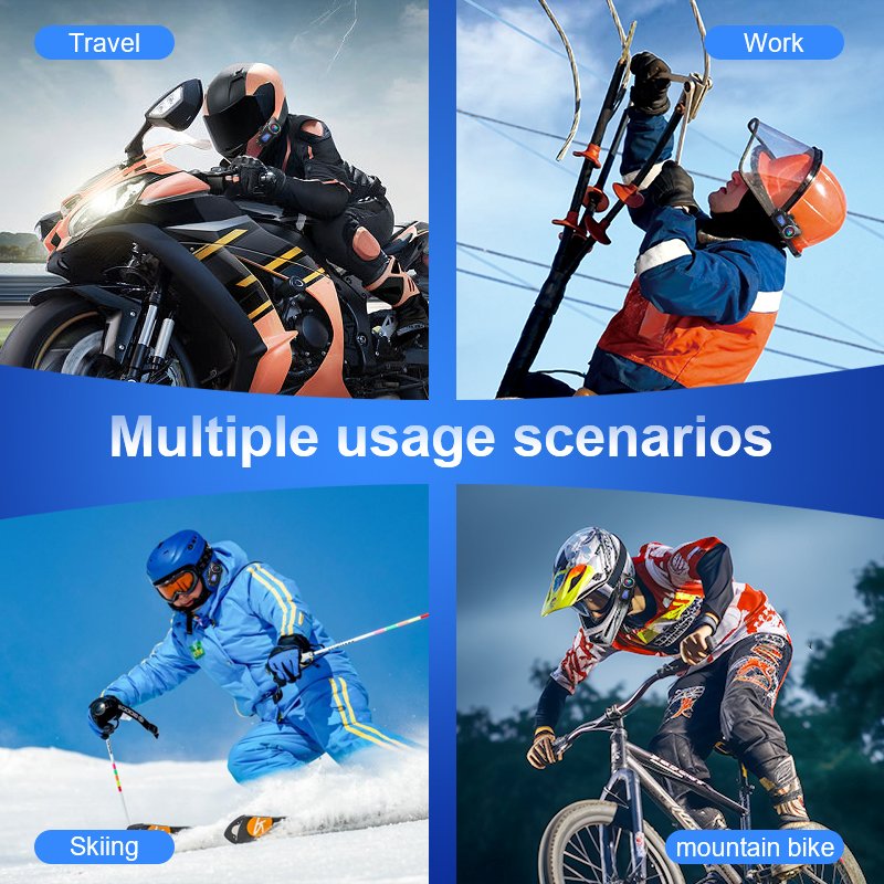 High Quality Q58MAX Waterproof Wireless Two Way Intercom System for Motorcycle Helmet Headphone Ce/fcc Music Sharing Headset