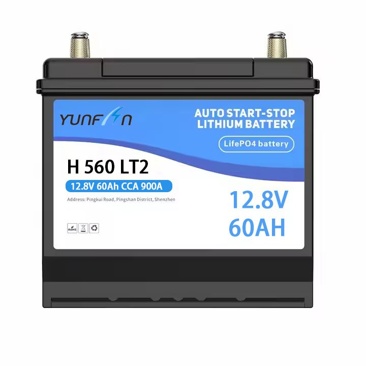 Car Auto Start-Stop Battery Lithium-Ion Lightweight Design 12.8V 60ah High-Performance Car Battery