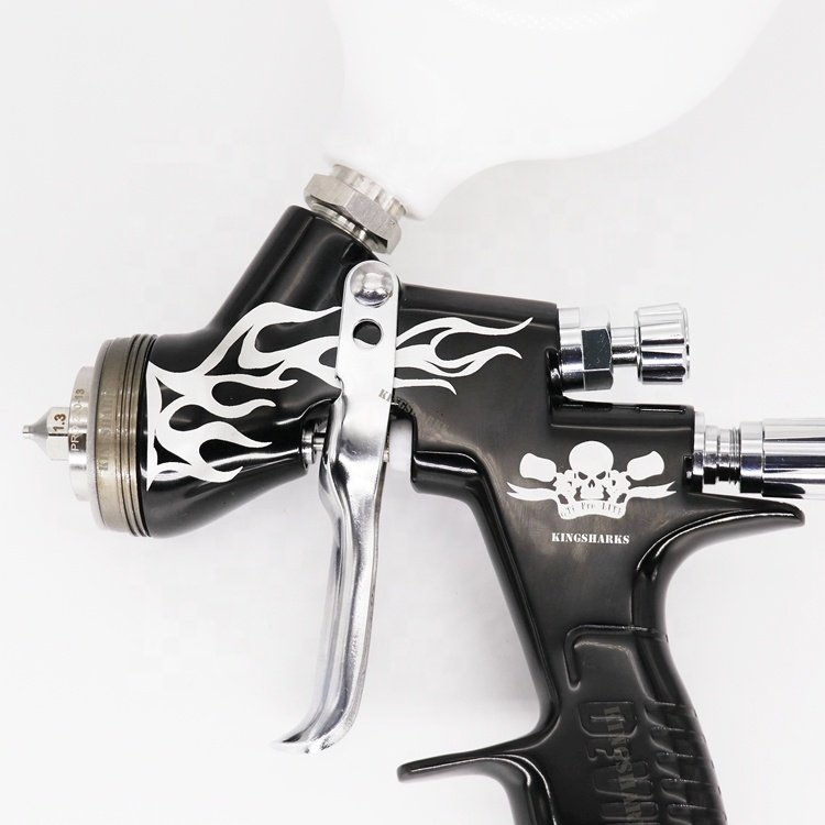Skull Pattern Alternative Personalized Cool Professional Automobile Car Refinish Coatings Spray Gun