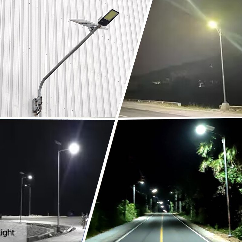 Solar Lamp 10w 20w 30w 50w 100w 200w 300w Remote Control IP65 Outdoor Waterproof Aluminum Intelligent LED Solar Street Light