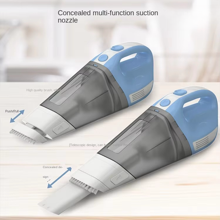 2025 High Power Portable Car Vacuum Cleaner with Strong Suction New Wireless Charging Technology for Home & Outdoor Use