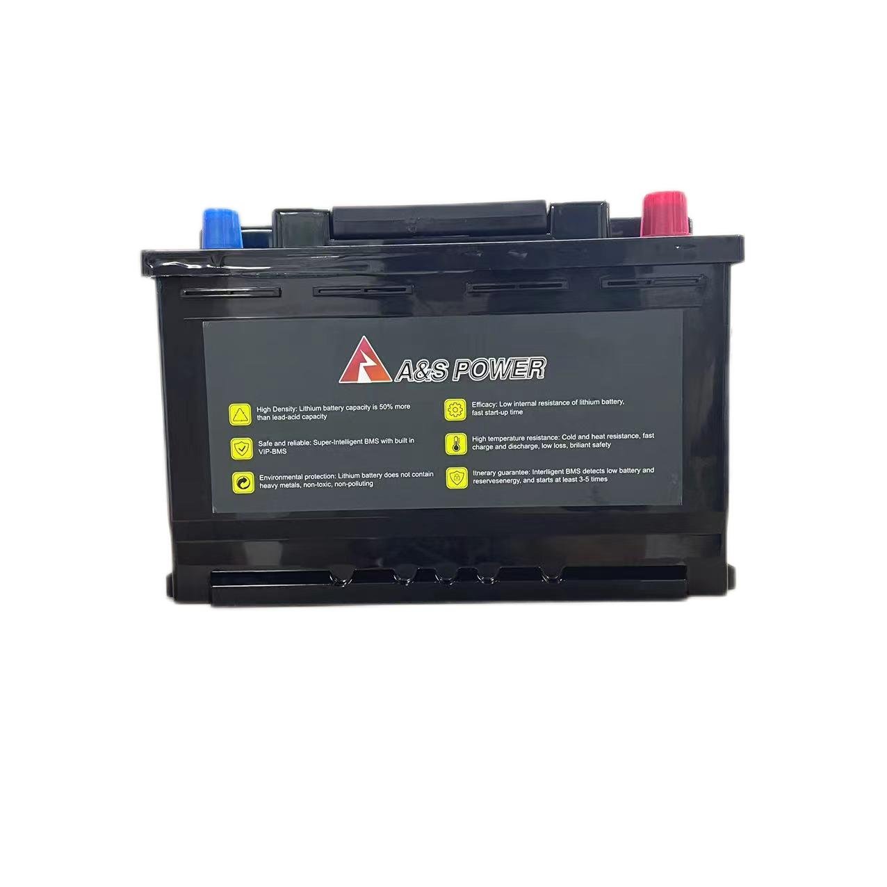 Vehicle Battery Electric Automobile Generator Battery Pack Lifepo4 12v 50ah 80Ah Lithium Starter Auto Batteries for Car