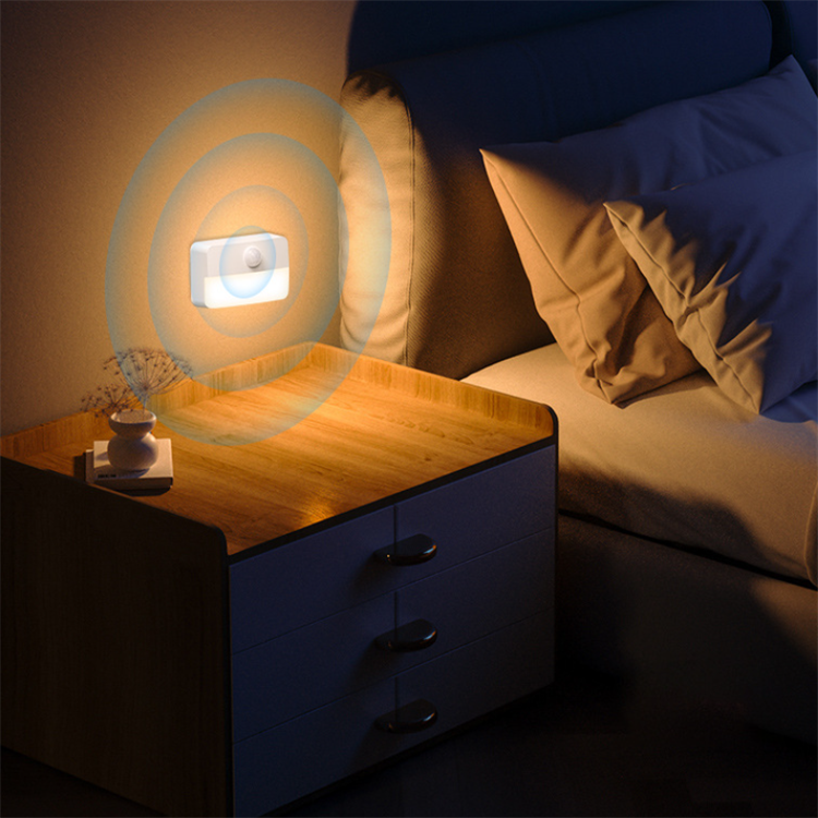 Wall Mounted Motion Sensor LED Battery Lamp Transparent Luminescent Cabinet Lamp
