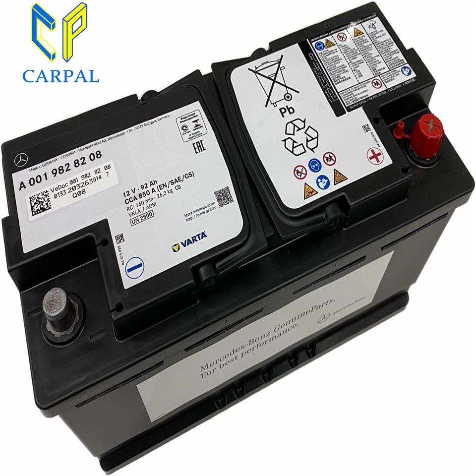 Carpal Wholesale Car 12V Battery for Mercedes-Benzs W246 W177 W205 W213 A0019828208 A0019829608 A004541230