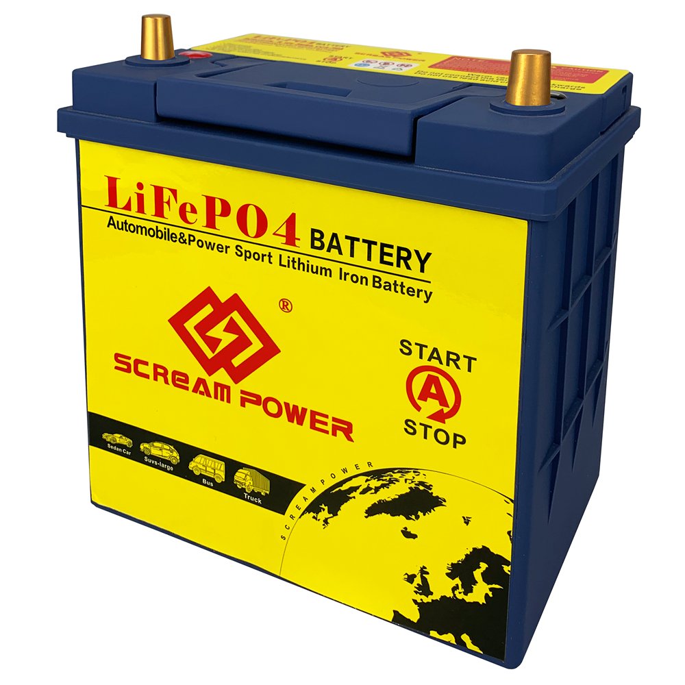TCBWORTH Cheap Price 40B19 Car Engine Starter Battery Deep Cycle 12V 20Ah Car Start Lifepo4 Auto Battery 50CCA
