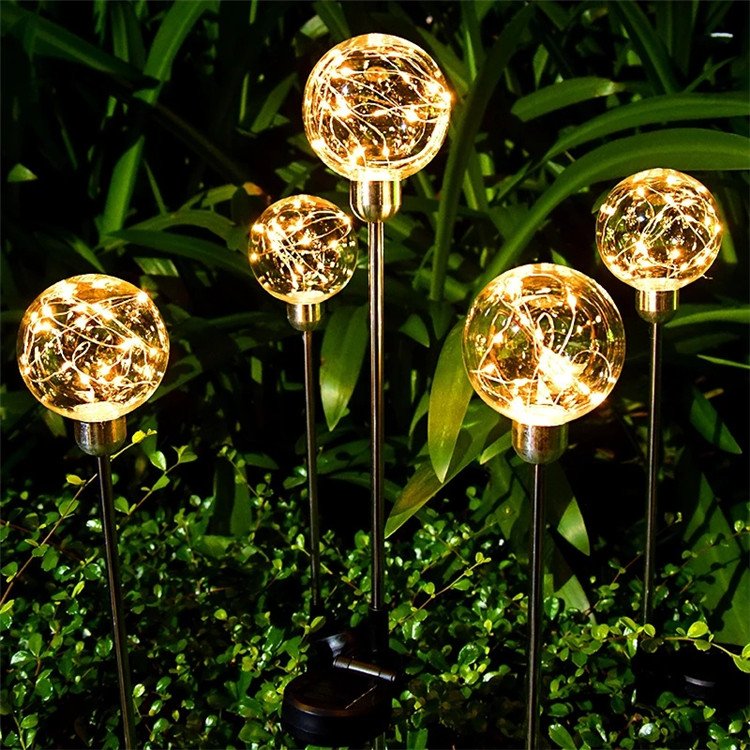 High Quality Solar Ball Light Outdoor Waterproof Decor Lighting Auto On/Off Pathway Light for Garden Landscape Lawn Villa Patio