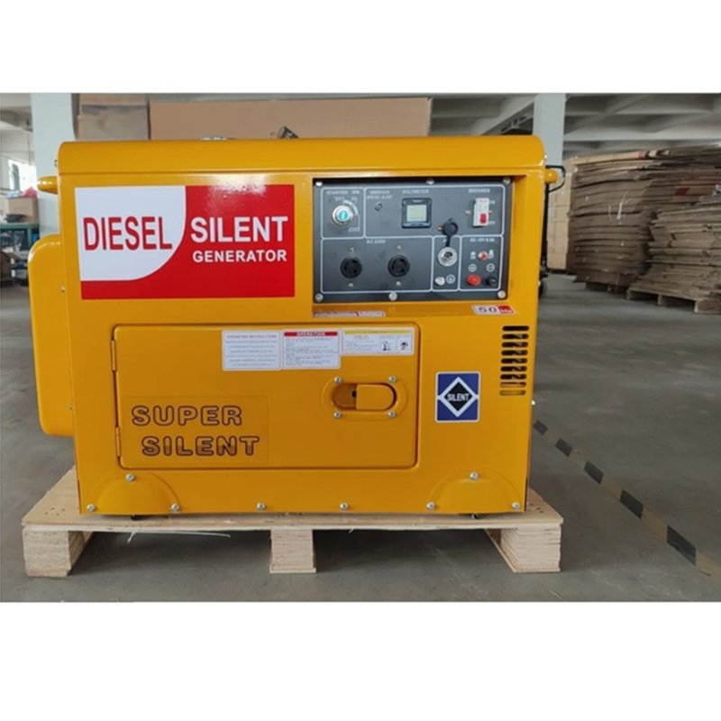 50HZ 5kVA Portable Air Cooled Self-Excited Alternator Generator Low Noise Super Silent Diesel Generator Emergency Backup 40KW
