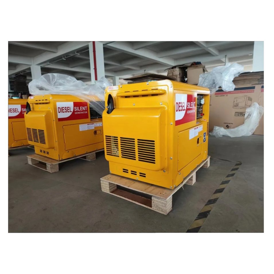 50HZ 5kVA Portable Air Cooled Self-Excited Alternator Generator Low Noise Super Silent Diesel Generator Emergency Backup 40KW