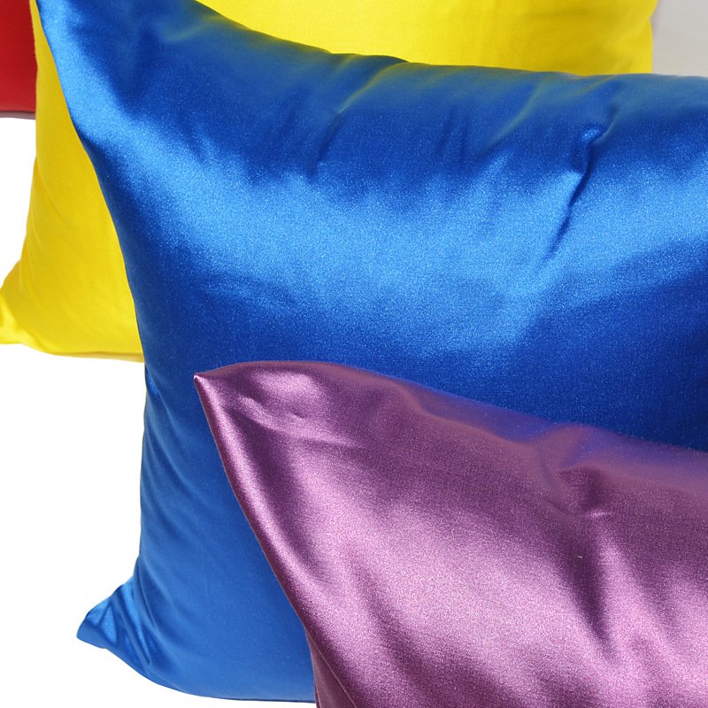 Wholesale Cheap Decorative Sofa Faux Silk Throw Cushion Cover Bedding Satin Pillow Case