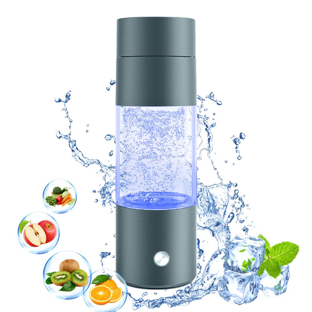 Hydrogen Water Bottle - 2-4PPM SPE & PEM Hydrogen Water Generator - Alternative to H2 Rich Water Pitcher - Hydrogenated Bottle
