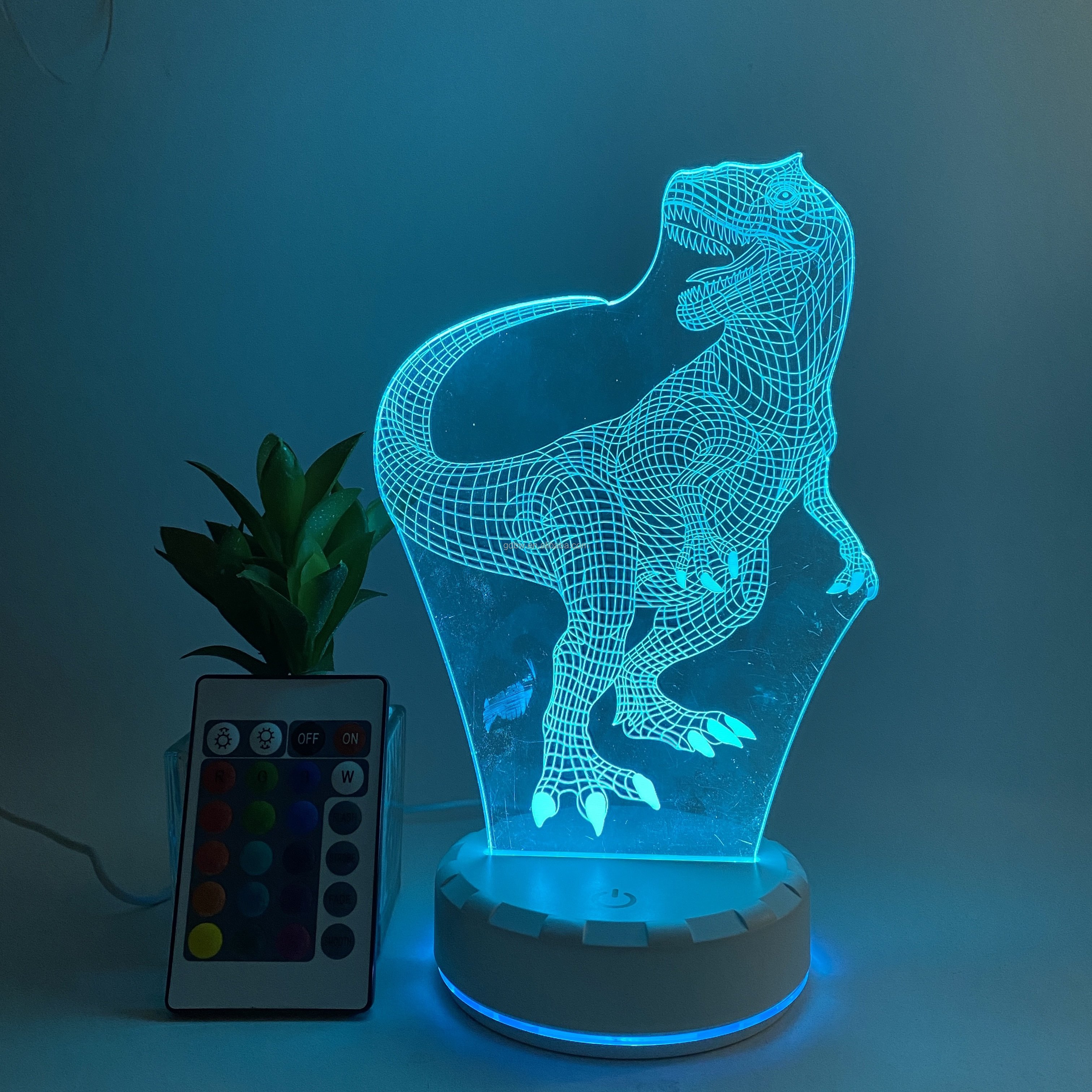 Customize Led Lamp Base for 3d Illusion Acrylic Light Stand Battery Operated Wholesale Baseboard Basement Printed Night Base