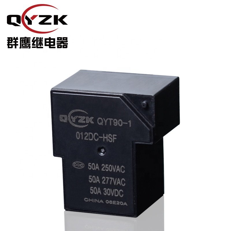 Car Relay 12v 50a SPST-NO Rating Load 50AMP 250VAC 50A 30VDC 4 Pins 0.9W Alternative to G8P T90 Safety Power Relay
