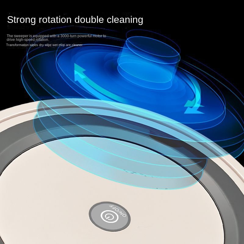 Intelligent Home Cleaning Robot Wet Dry Mopping Updated EU Plug Hotels Auto Robot Vacuum Cleaner for USB/Battery Charging