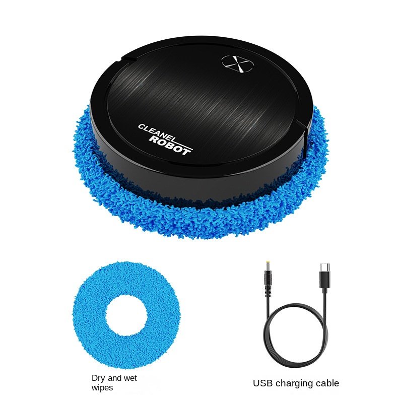 Intelligent Home Cleaning Robot Wet Dry Mopping Updated EU Plug Hotels Auto Robot Vacuum Cleaner for USB/Battery Charging