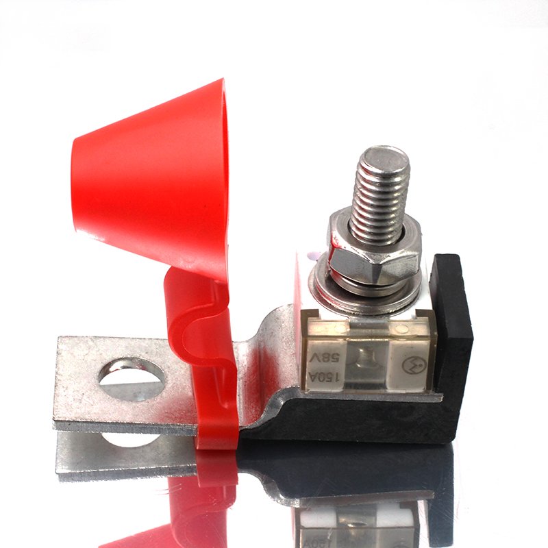 Battery Terminal Fuse Block MRBF 5191 Terminal Fuse Block 300A 58V DC 5/16" Stud for Boat Truck RV Construction Vehicles