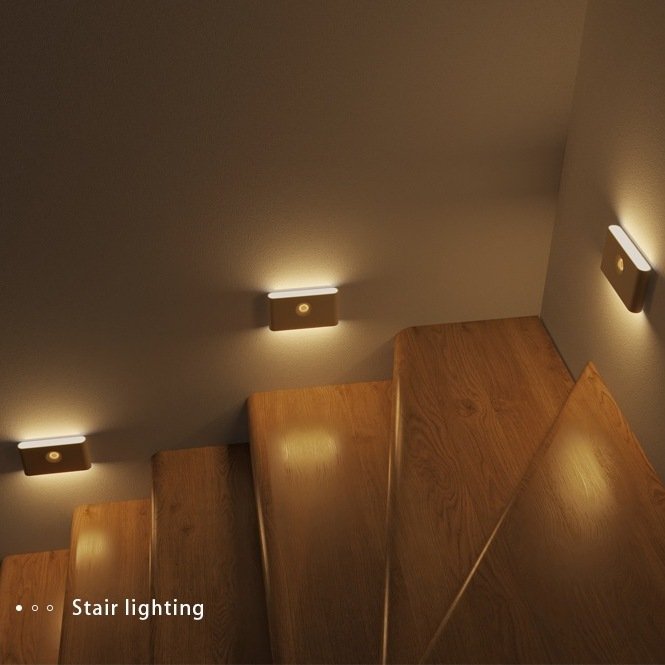 Up Down Dusk to Dawn Motion Sensor Magnetic Mount Rechargeable Night Lights Wardrobe Hallway Kitchen Kids Room Led Cabinet Light