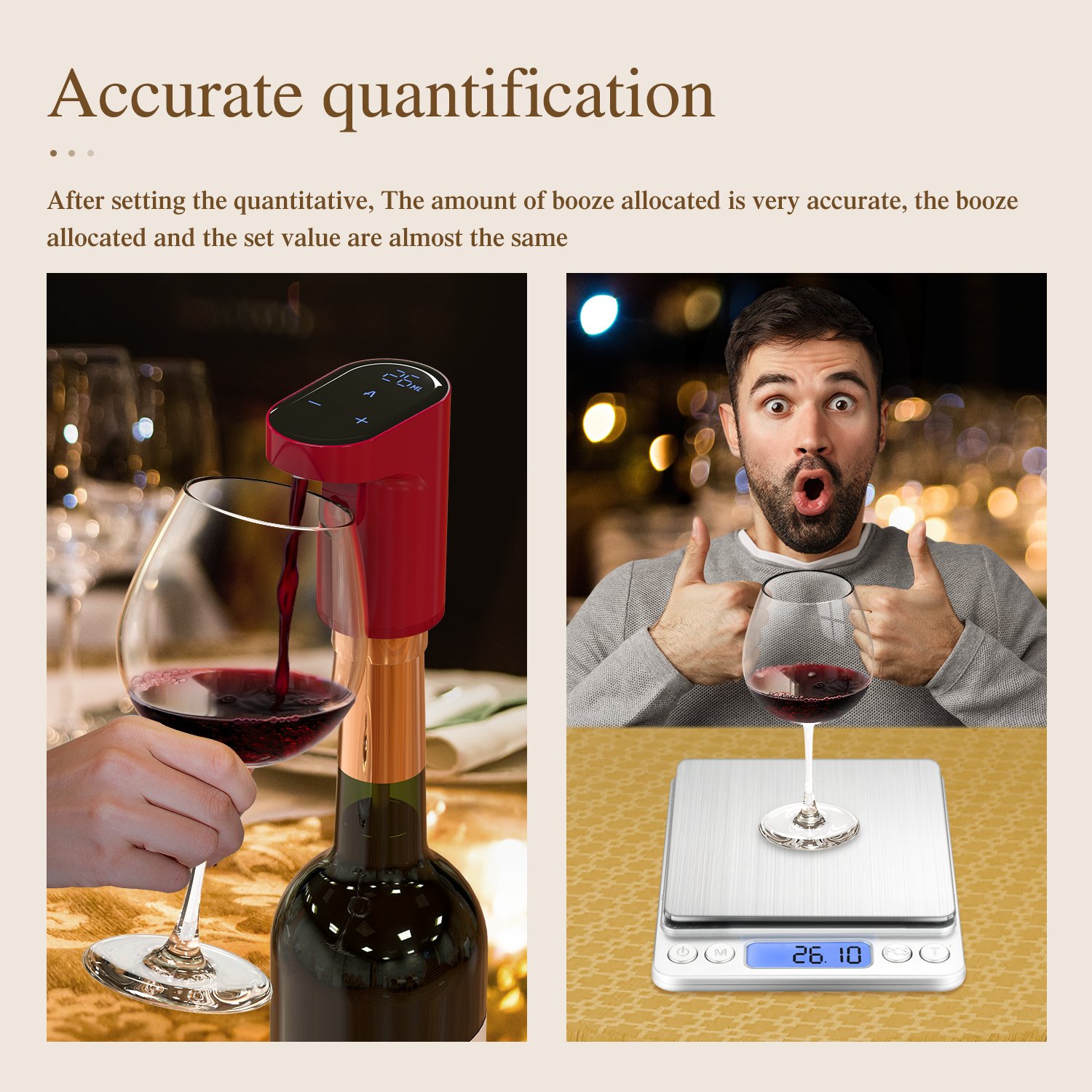 Plastic Alcohol Smart Auto Portable Electric Bottle Automatic Whiskey Shot Liquor Wine Dispenser