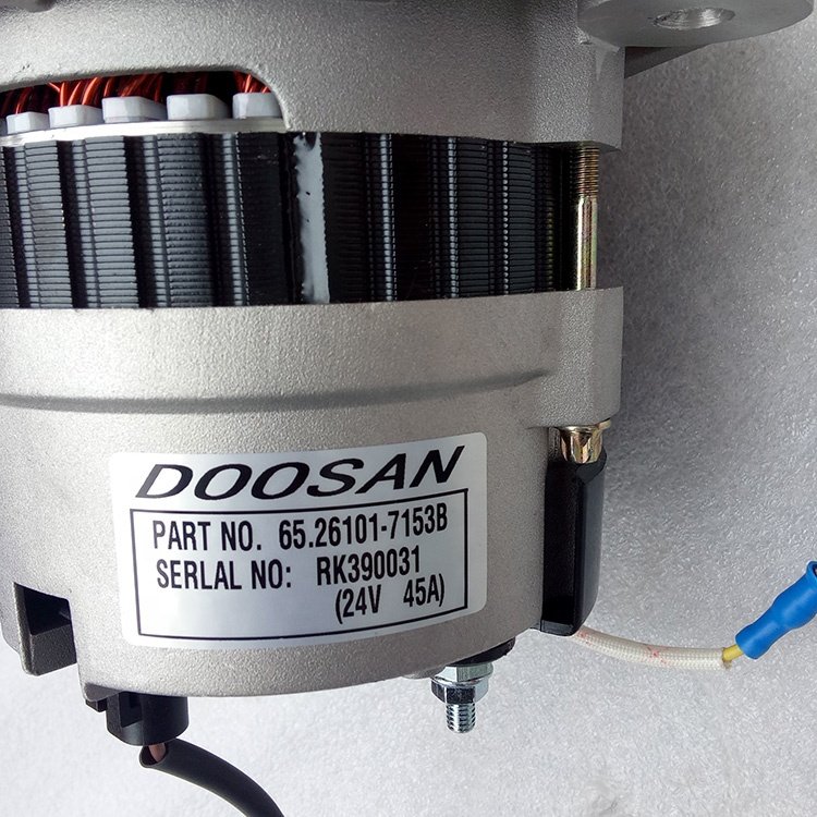 24V 45A Excavator Alternator 65.26101-7153B 65.26101-7153A