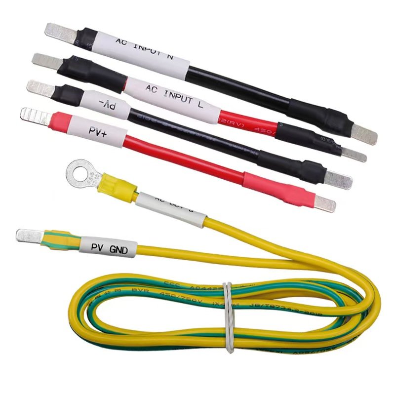 High Power New Energy Cord for Inverter Battery MCB Connection Copper Conductor PVC Ground Cable Wires Assemblies for Auto