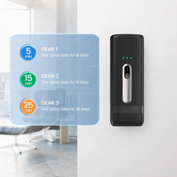 Wall Mounted Light Sensor Aerosol Dispenser Warehouse Custom Automatic Spray Perfume Sensor Liquid 300ml Auto Perfume Dispenser