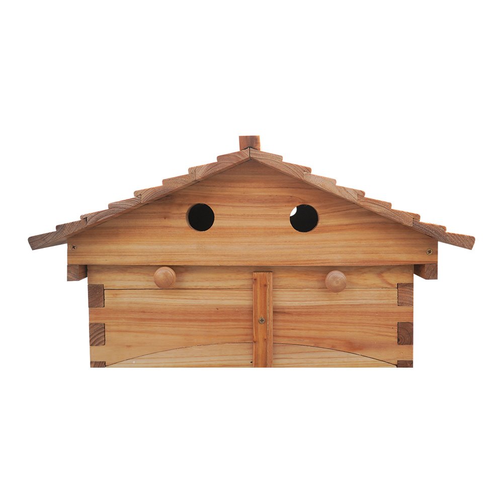 Auto Flows 7Pcs Starter Kit New Condition Wooden Beehive House Automatic Hive Frames for Beekeepers for Farm Use