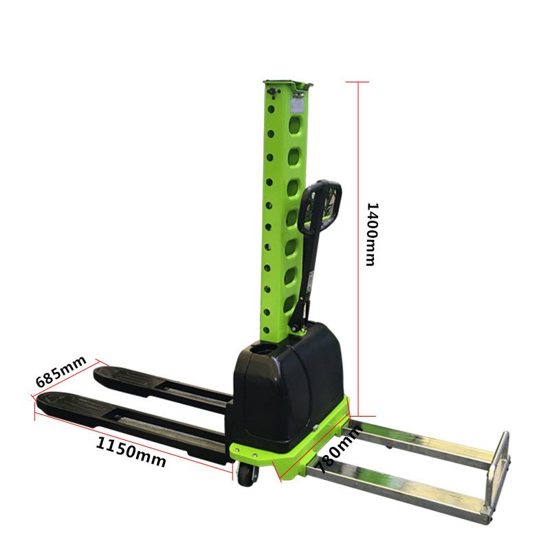 Self Loading Portable Forklift 500kg Auto Lift Self Loading Pallet Forklift with Lithium Battery