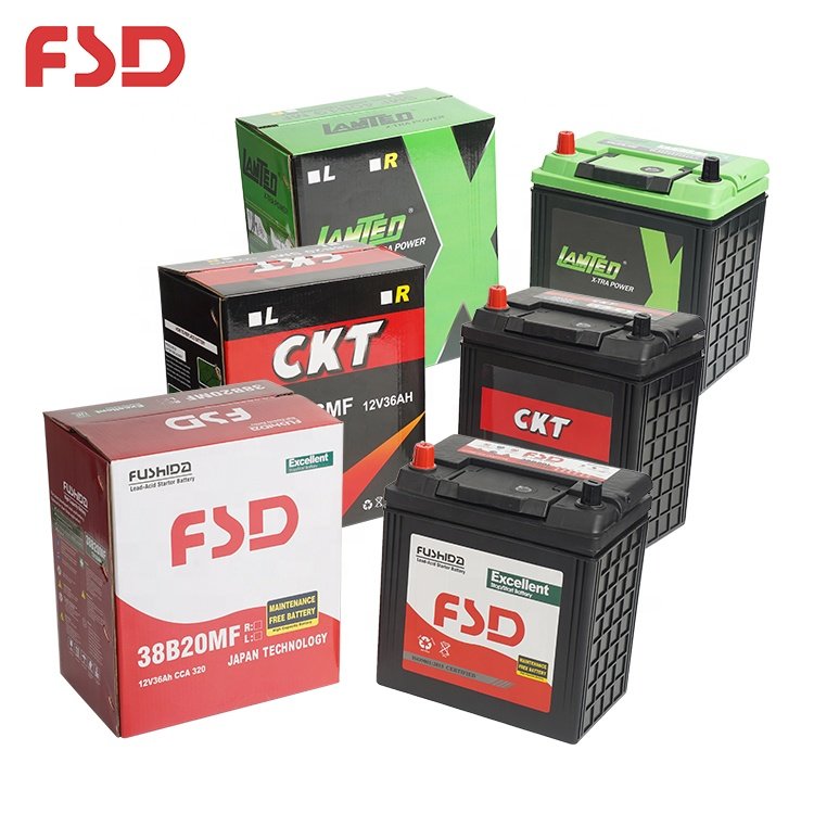 Good Quality JIS Standard 320 CCA Lead Acid Electric Vehicles Boats Maintenance Free 12V 32Ah Auto Battery
