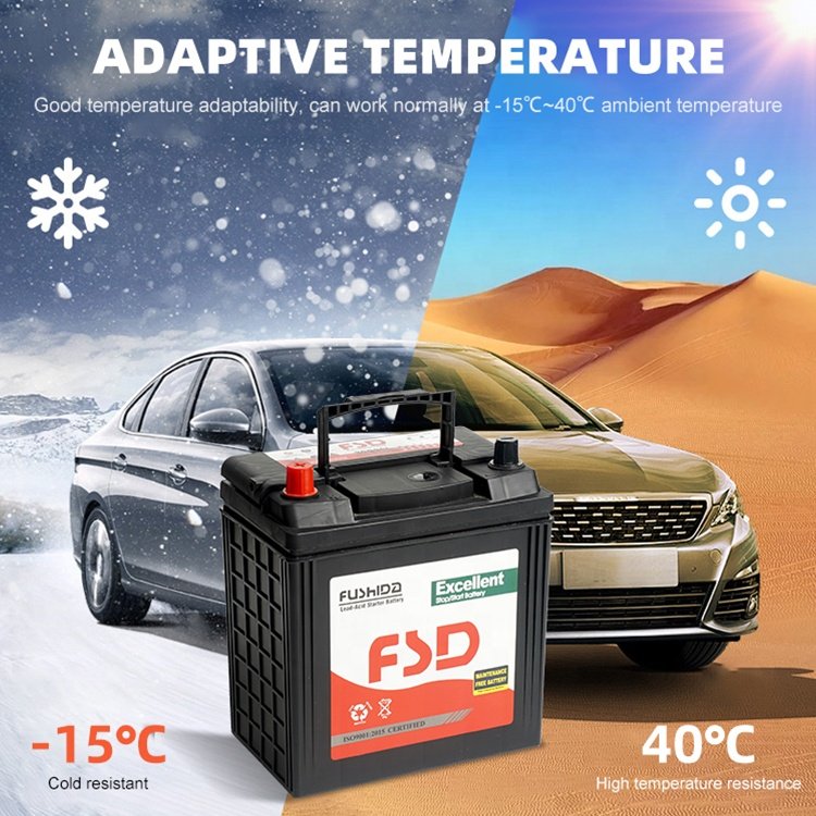 Good Quality JIS Standard 320 CCA Lead Acid Electric Vehicles Boats Maintenance Free 12V 32Ah Auto Battery