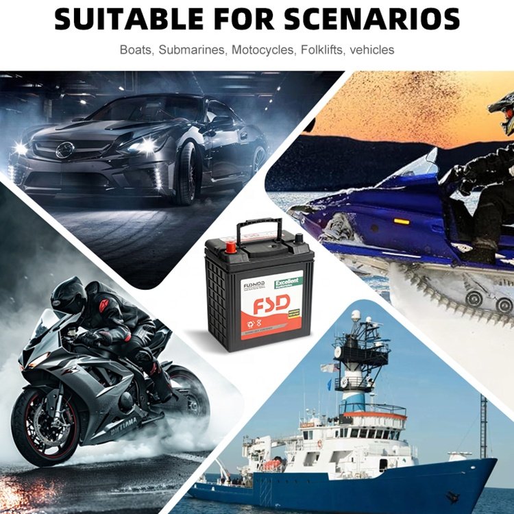 Good Quality JIS Standard 320 CCA Lead Acid Electric Vehicles Boats Maintenance Free 12V 32Ah Auto Battery