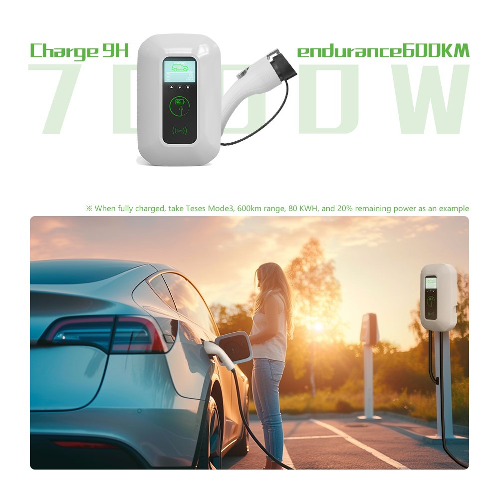 American Standard Sngle-phase Alternating 32A Current New Energy Wall Mounted Charging Pile