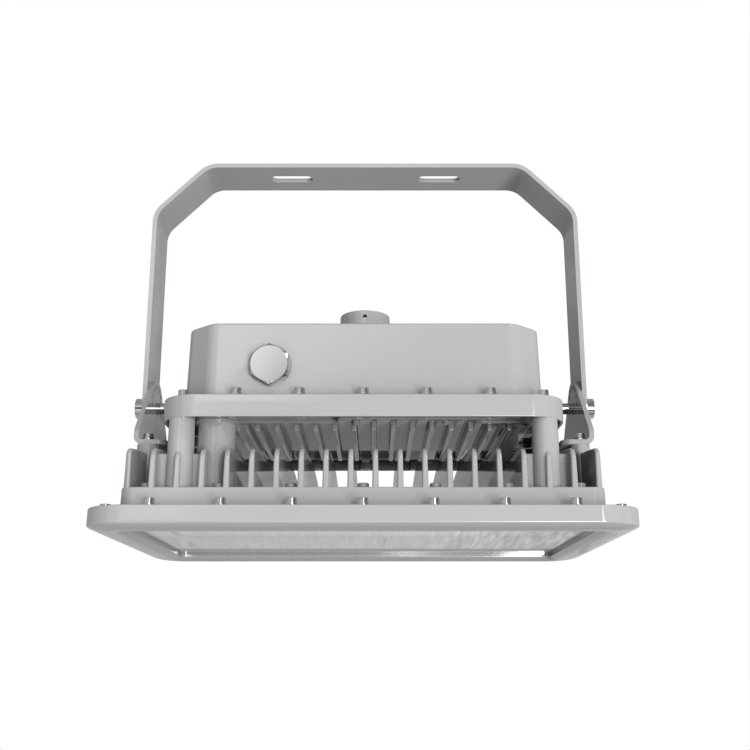 ATEX Zone 2 IECEx Rectangular Shape 250W LED Explosion Proof Flood Light Backup Battery 180 Mins Ex-proof Light IP66